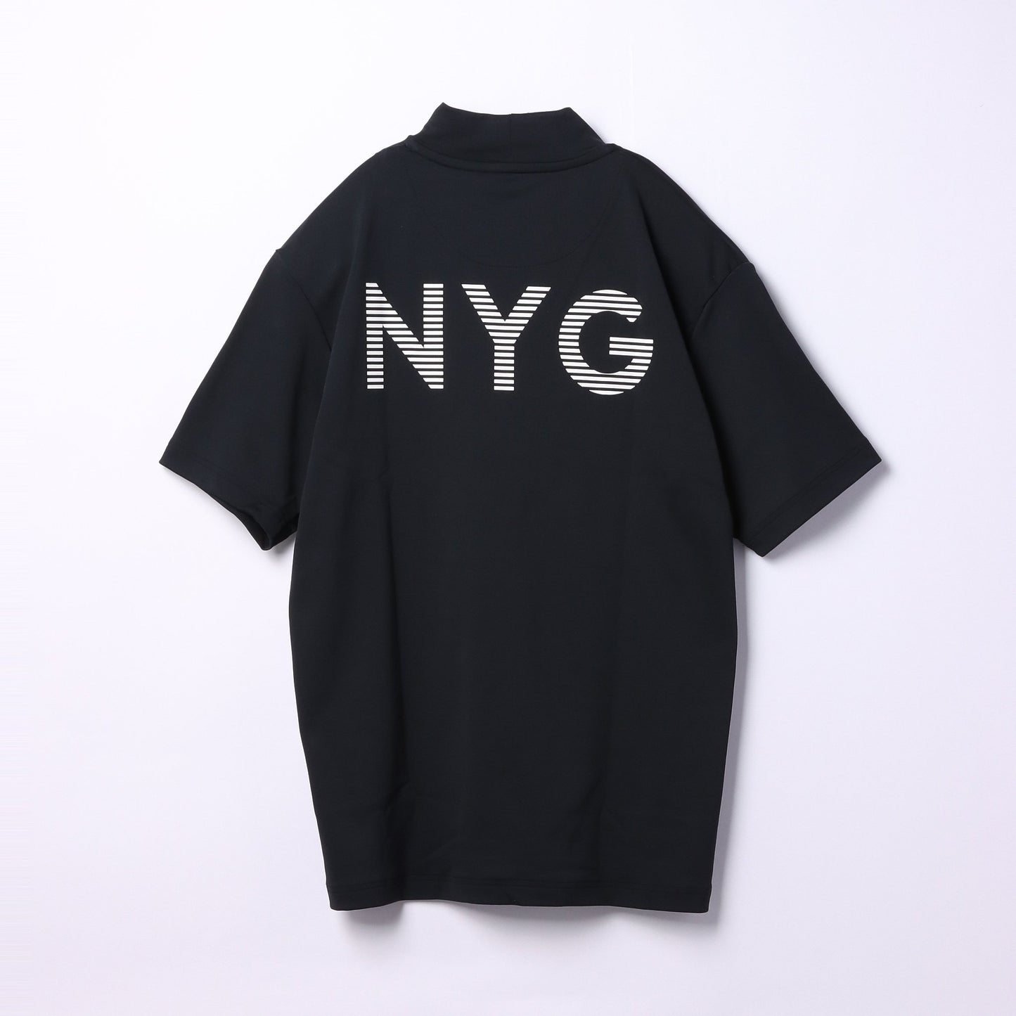 【アウトレット】【WARM・UVカット】ベアスムース裏フリース 半袖モックネックTシャツ