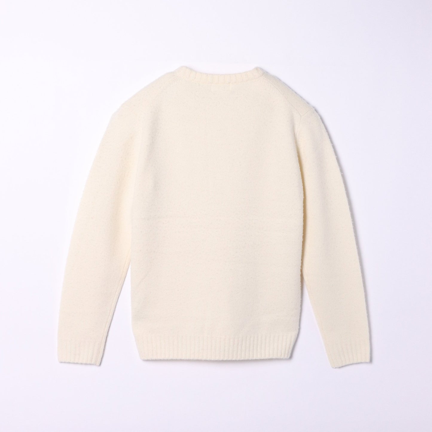 【アウトレット】ジーロンラム クルーネックプルオーバー シャギーセーター