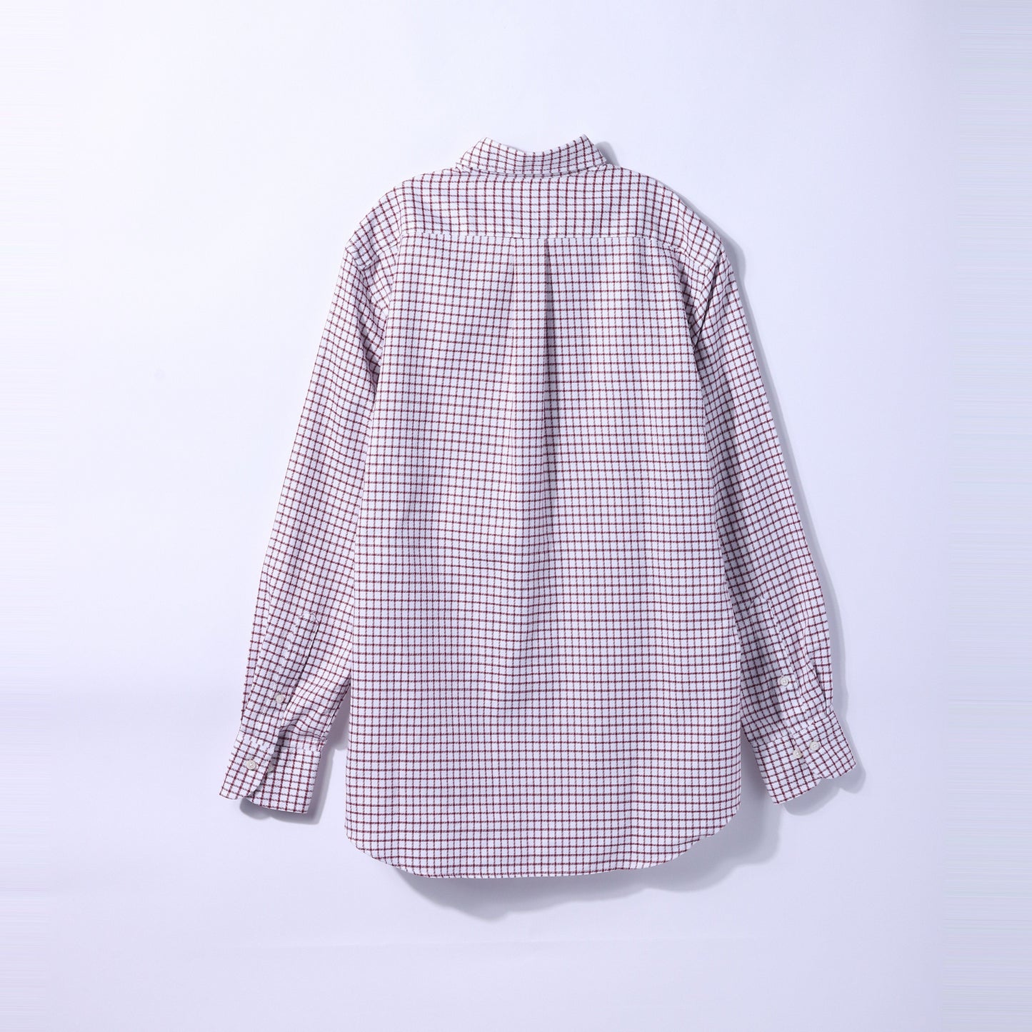 【NY CARE FREE】ハニカムチェック 長袖ボタンダウンシャツ