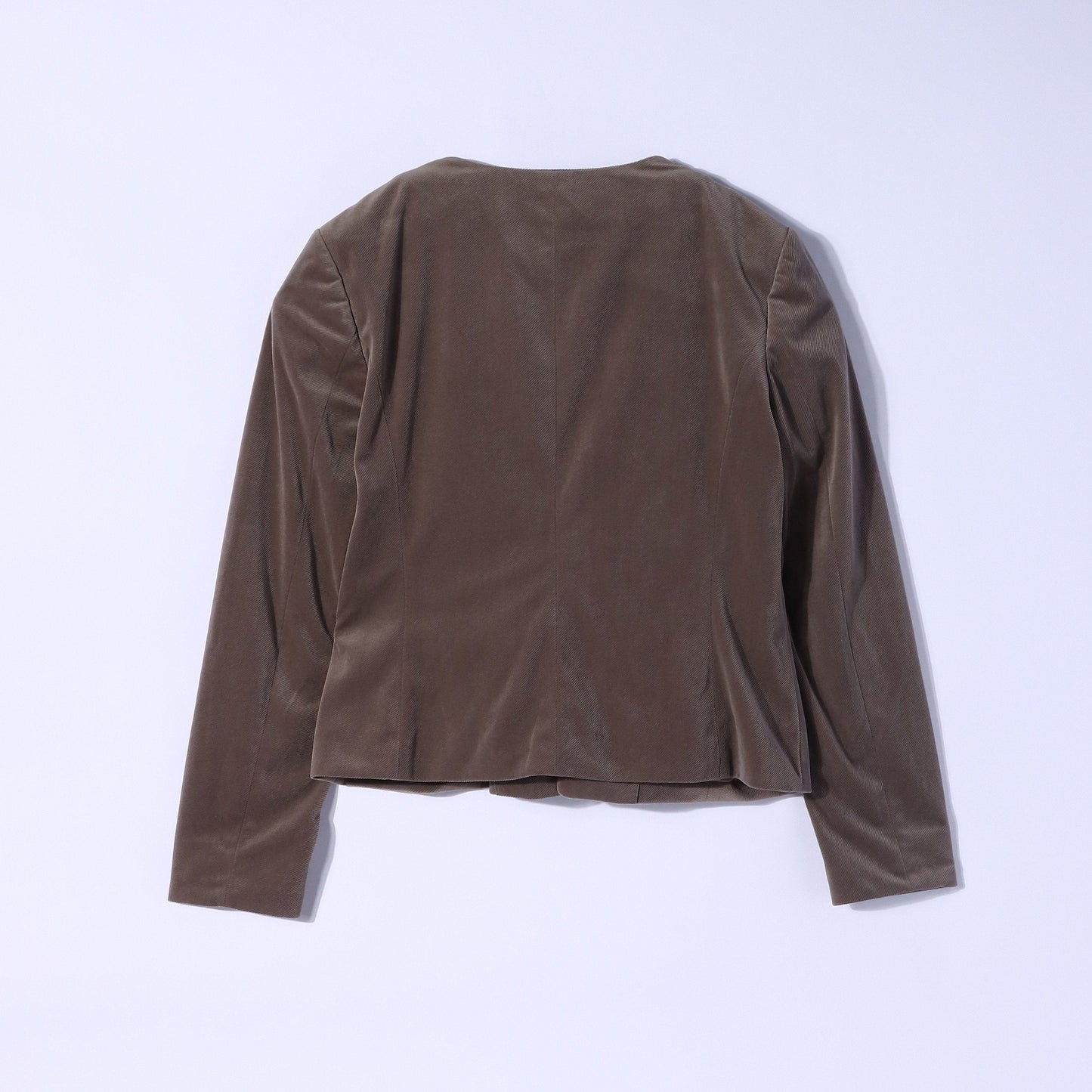 ライトベロアツイル ノーカラージャケット