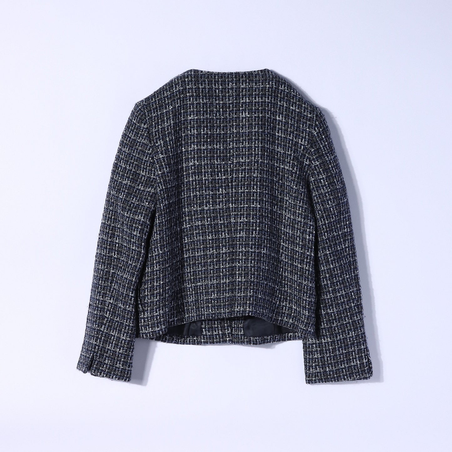 ラメループツィード ノーカラージャケット