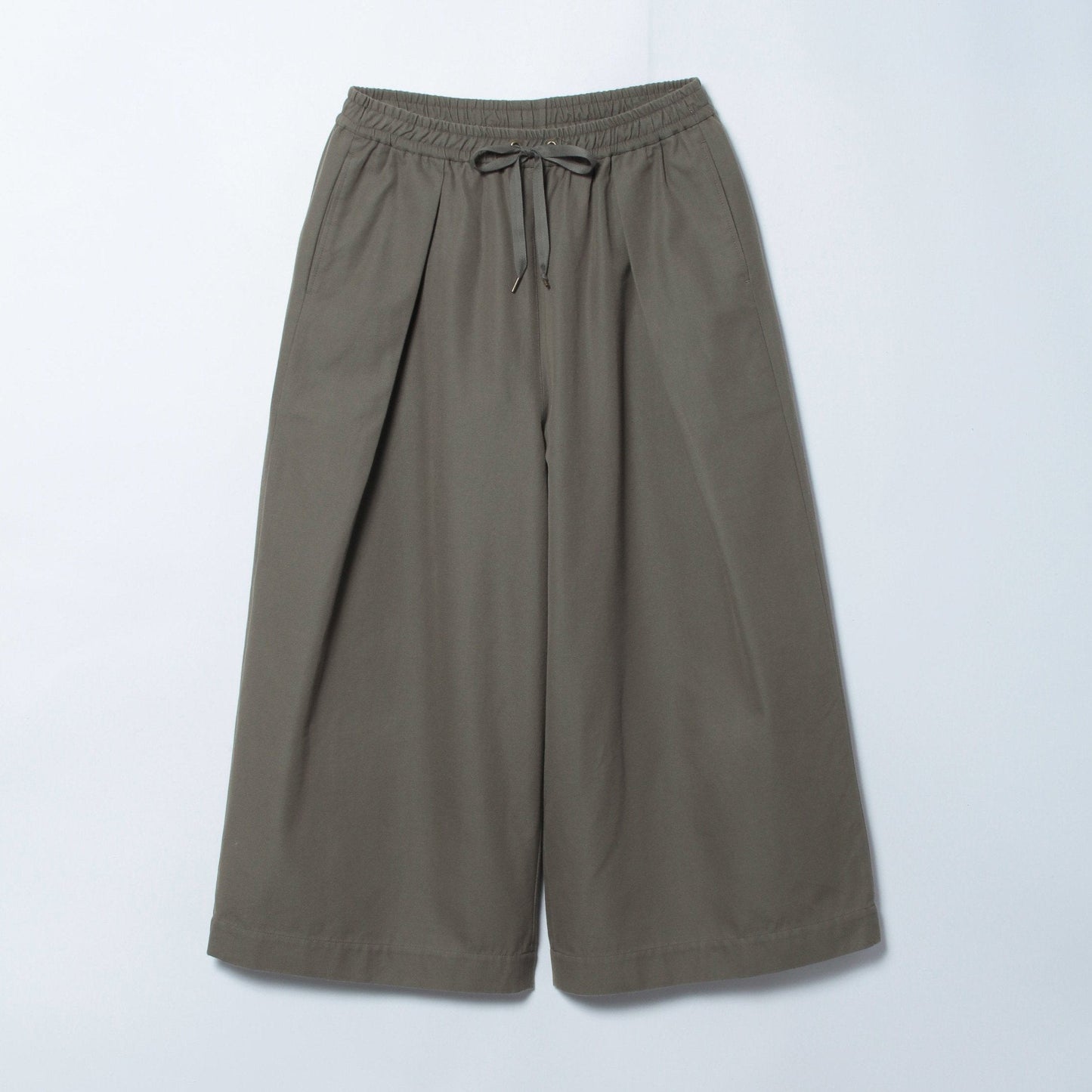 Organic Cotton Wool Gabardine ロングキュロット