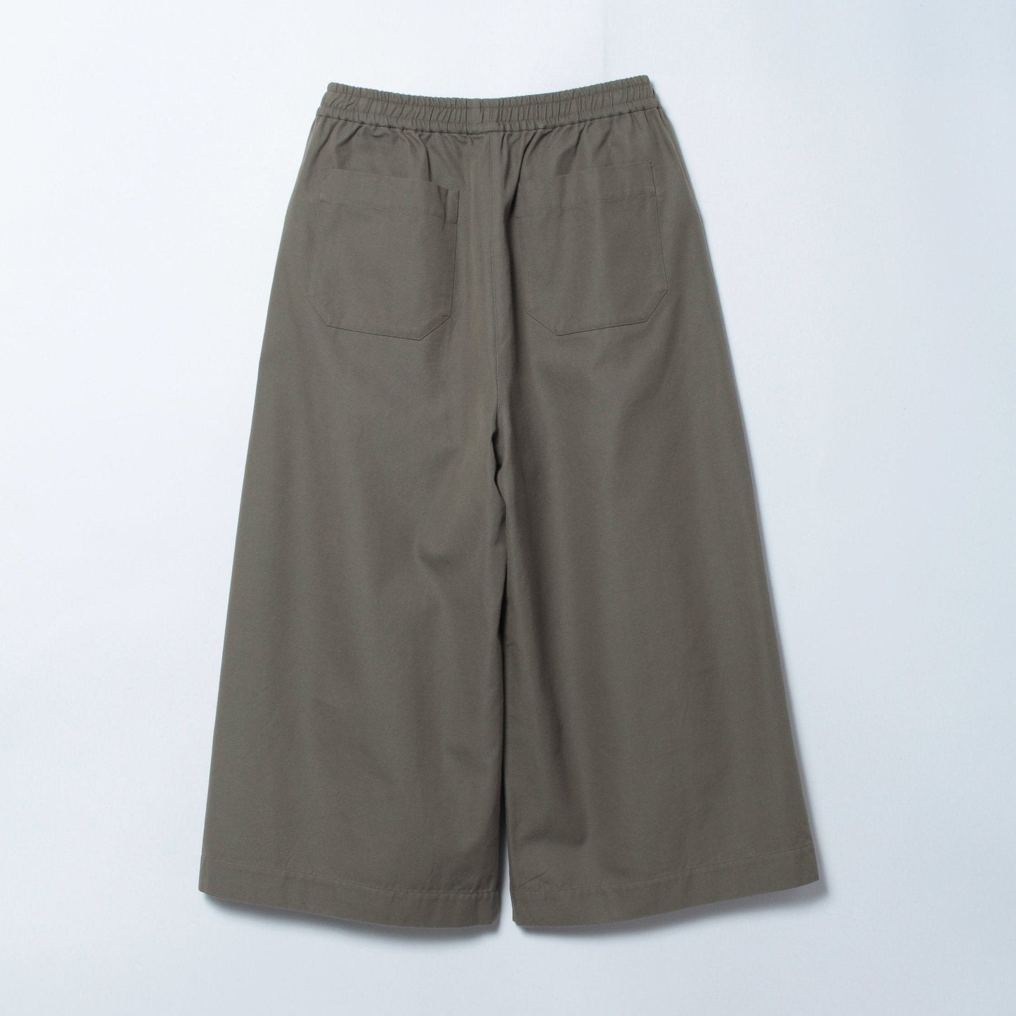 Organic Cotton Wool Gabardine ロングキュロット