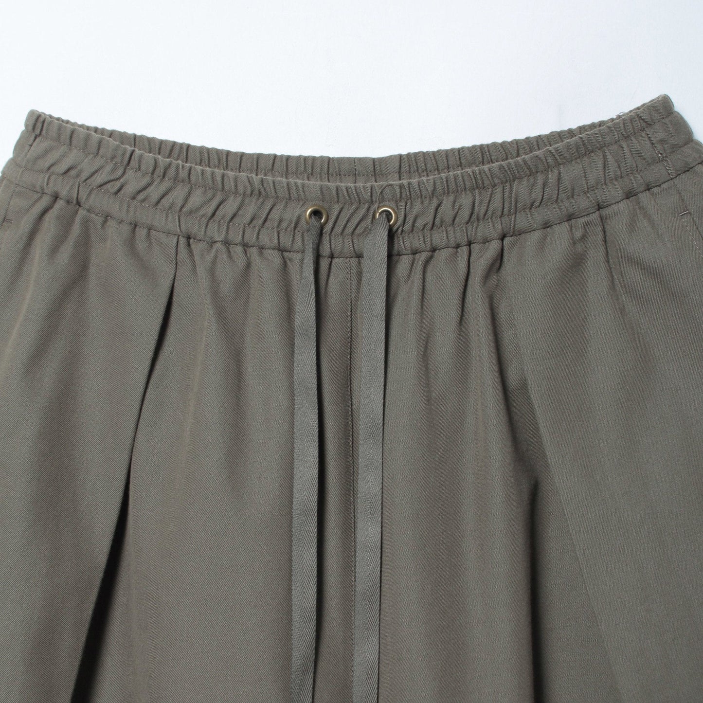 Organic Cotton Wool Gabardine ロングキュロット