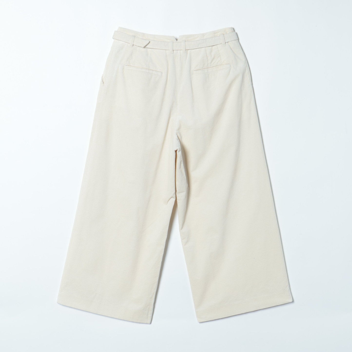 オーガニックコットンコーデュロイ クロップドワイドパンツ