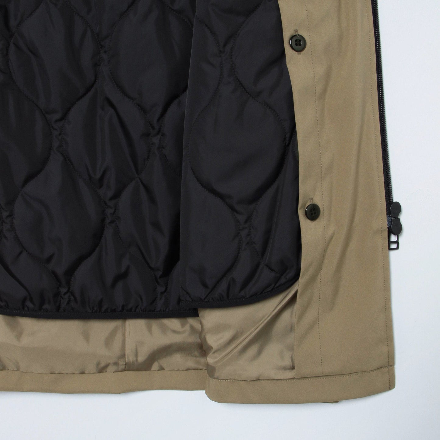 NY ACTIVE 3層ボンディング ナイロンストレッチ ウェザーパーカ