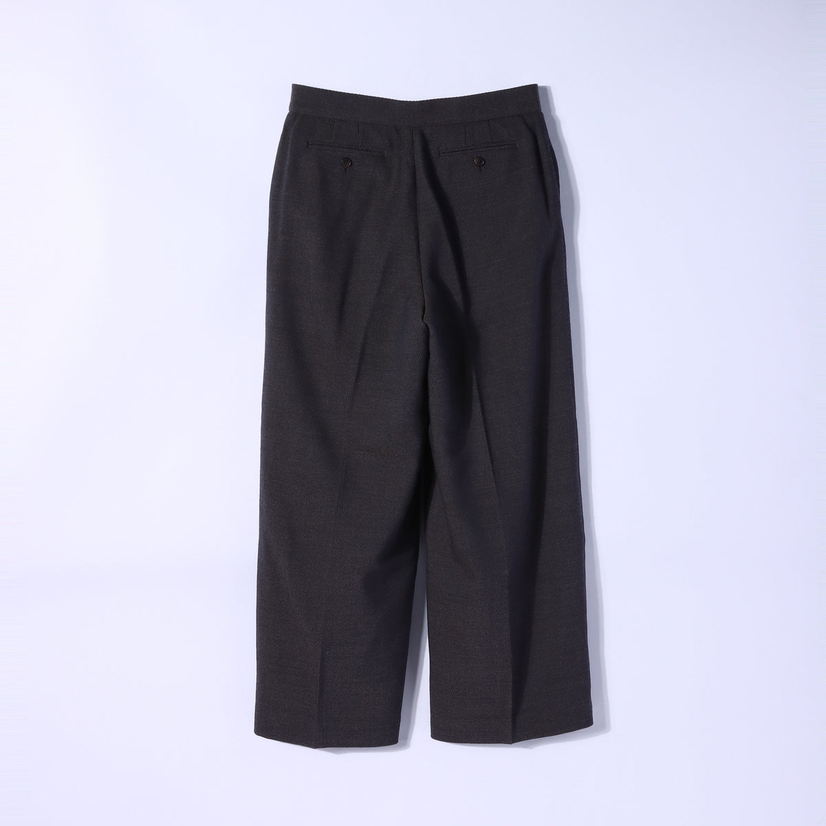 ウールストレッチカルゼ フレアクロップトパンツ