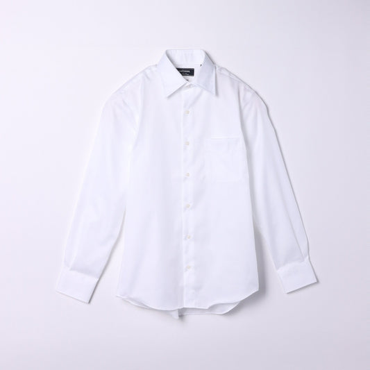 【アウトレット】NY CARE FREE・SUPIMA COTTON コットンツイル 長袖レギュラーカラーシャツ