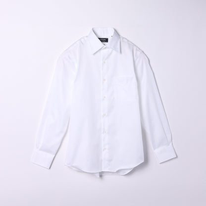 【アウトレット】NY CARE FREE・SUPIMA COTTON コットンツイル 長袖レギュラーカラーシャツ