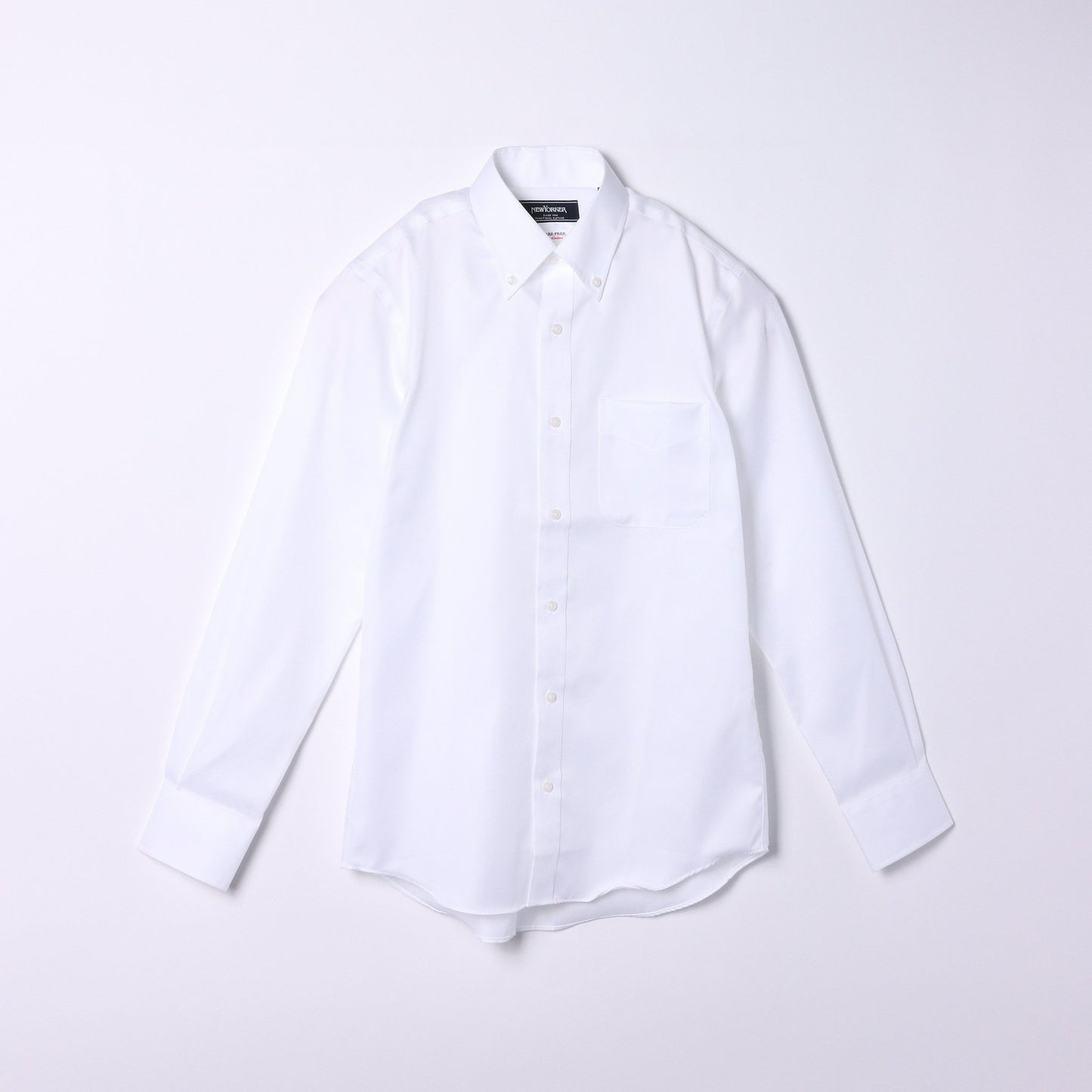 【アウトレット】NY CARE FREE・SUPIMA COTTON コットンツイル 長袖ボタンダウンシャツ