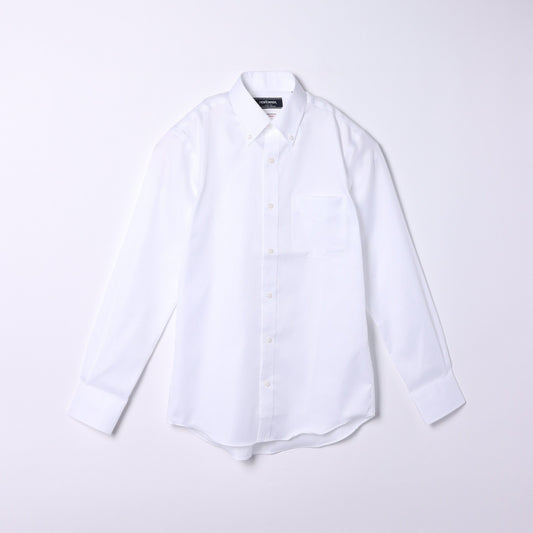 【アウトレット】NY CARE FREE・SUPIMA COTTON コットンツイル 長袖ボタンダウンシャツ