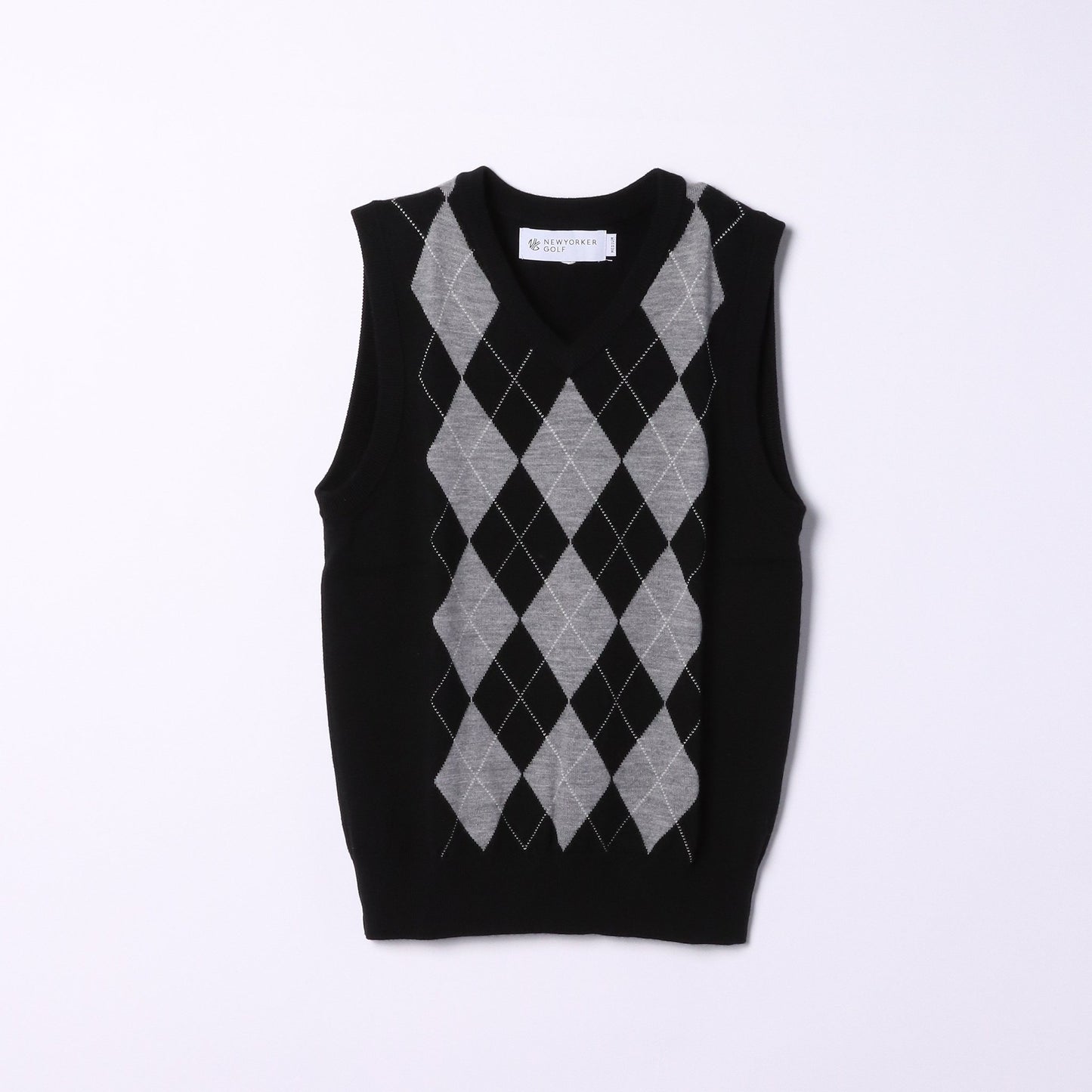 【アウトレット】アーガイル ニットベスト