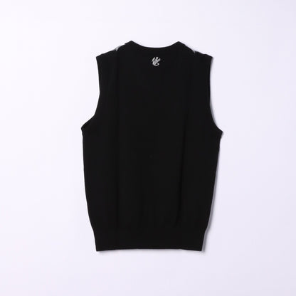 【アウトレット】アーガイル ニットベスト