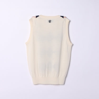 【アウトレット】アーガイル ニットベスト