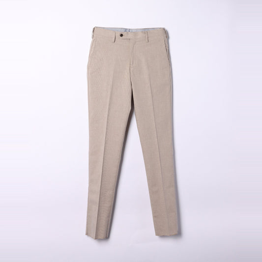 【アウトレット】【吸水速乾・ストレッチ】コットンリネン ピンヘッド ウエストアジャストパンツ(ノータック・セットアップ対応)