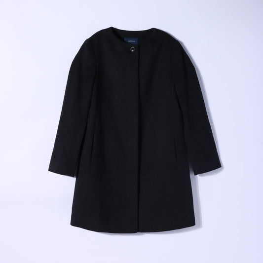 ウールカシミヤドビー ノーカラーコート