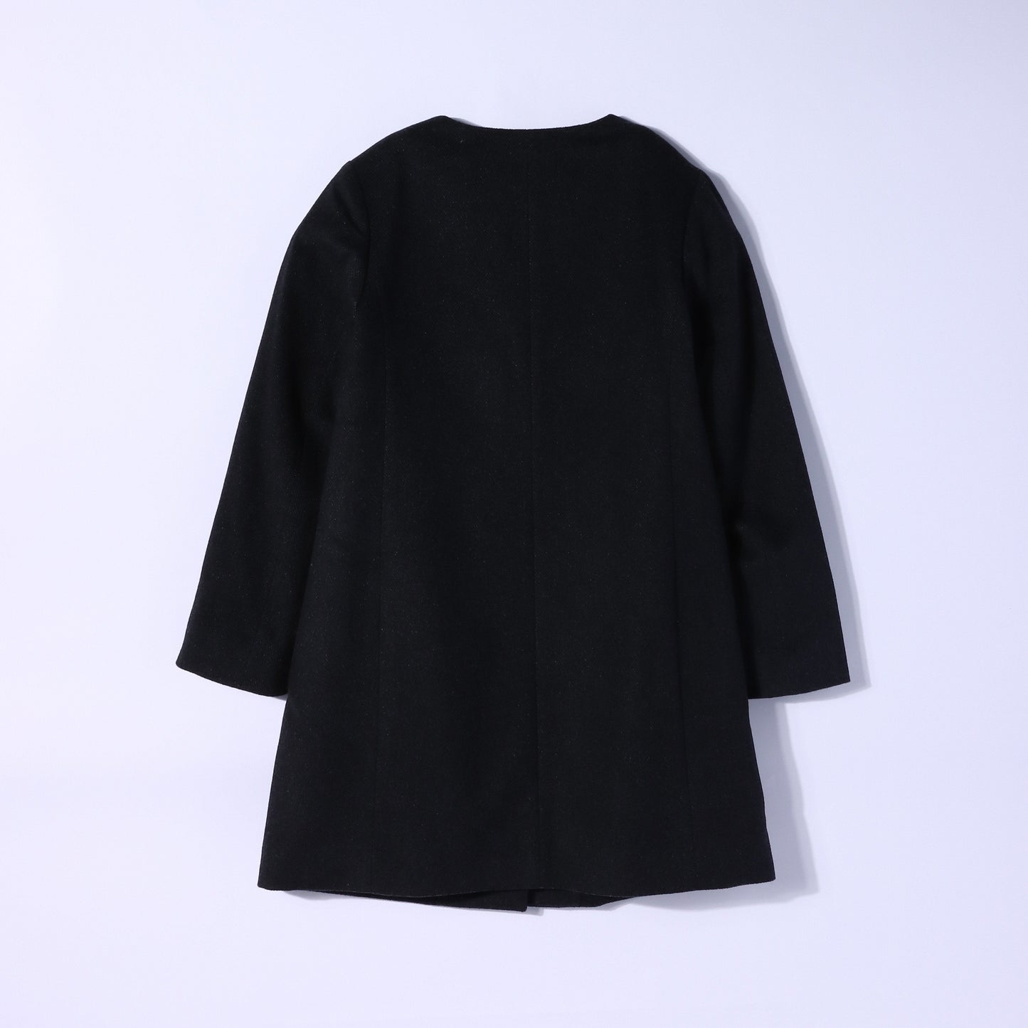 ウールカシミヤドビー ノーカラーコート