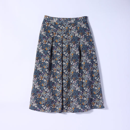 リバティ ウインドルシャムグローブ タックフレアスカート