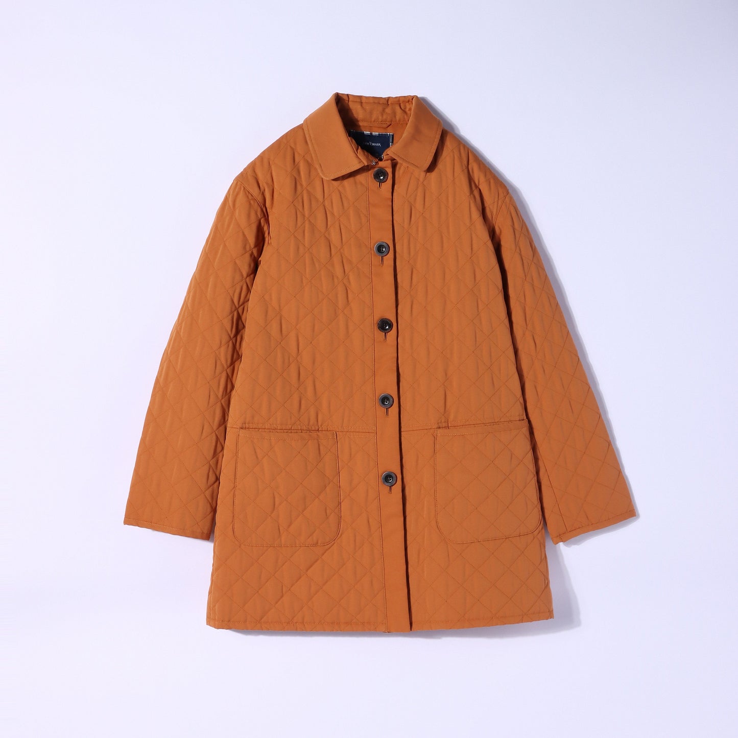 ポリコットングログラン キルティングステンカラーコート