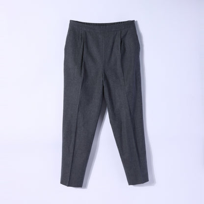 ストレッチフラノ タックテーパードパンツ