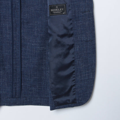 【Canonico Wool & Linen】無地ジャケット サイドベンツ クロスビーモデル(段返り3ボタン・セットアップ対応)