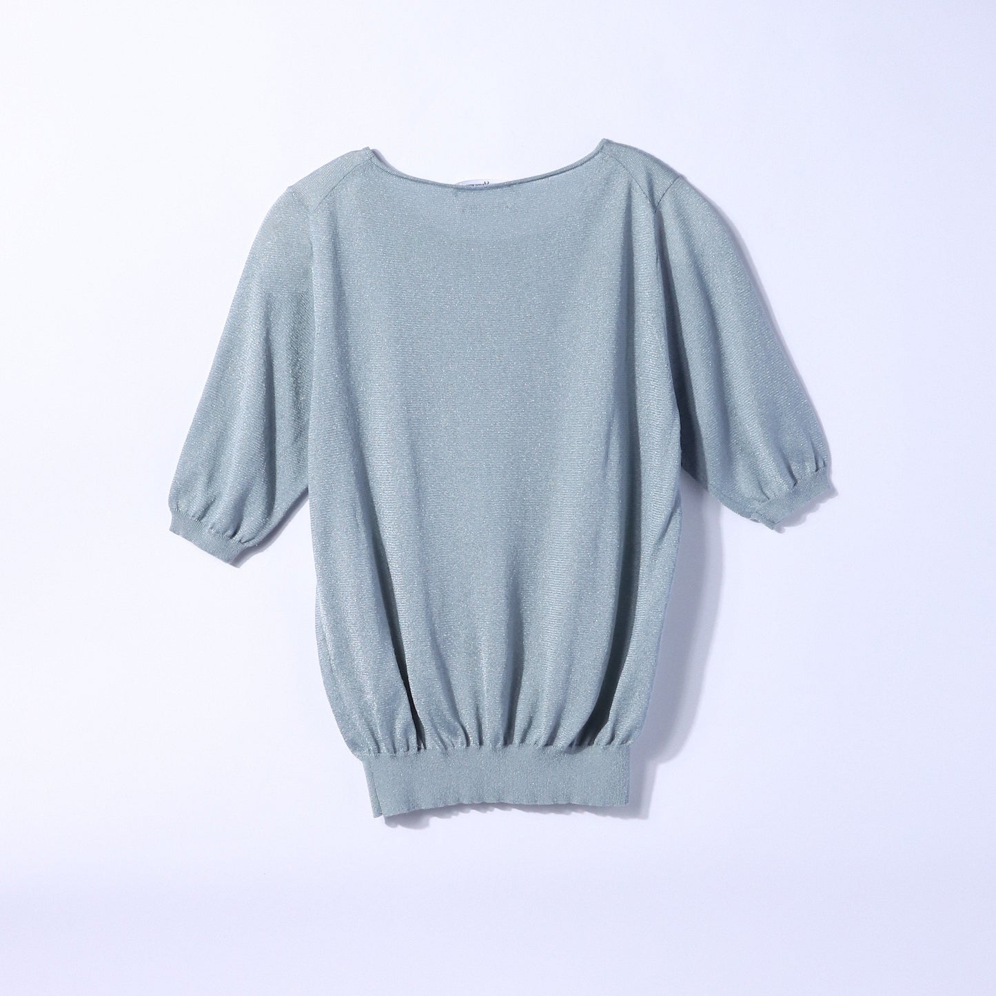 【DRESS KNIT】 5分袖ニットプルオーバー(スーツインナー対応)