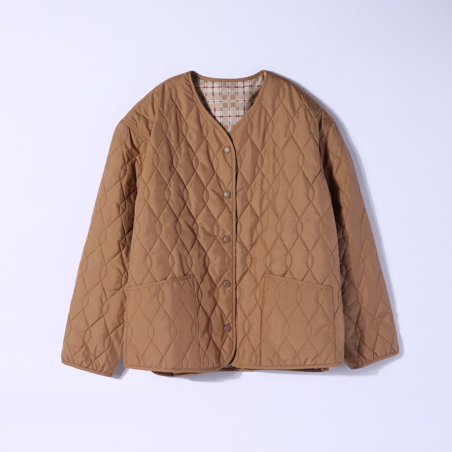 【L】パウダータフタ リバーシブルコート