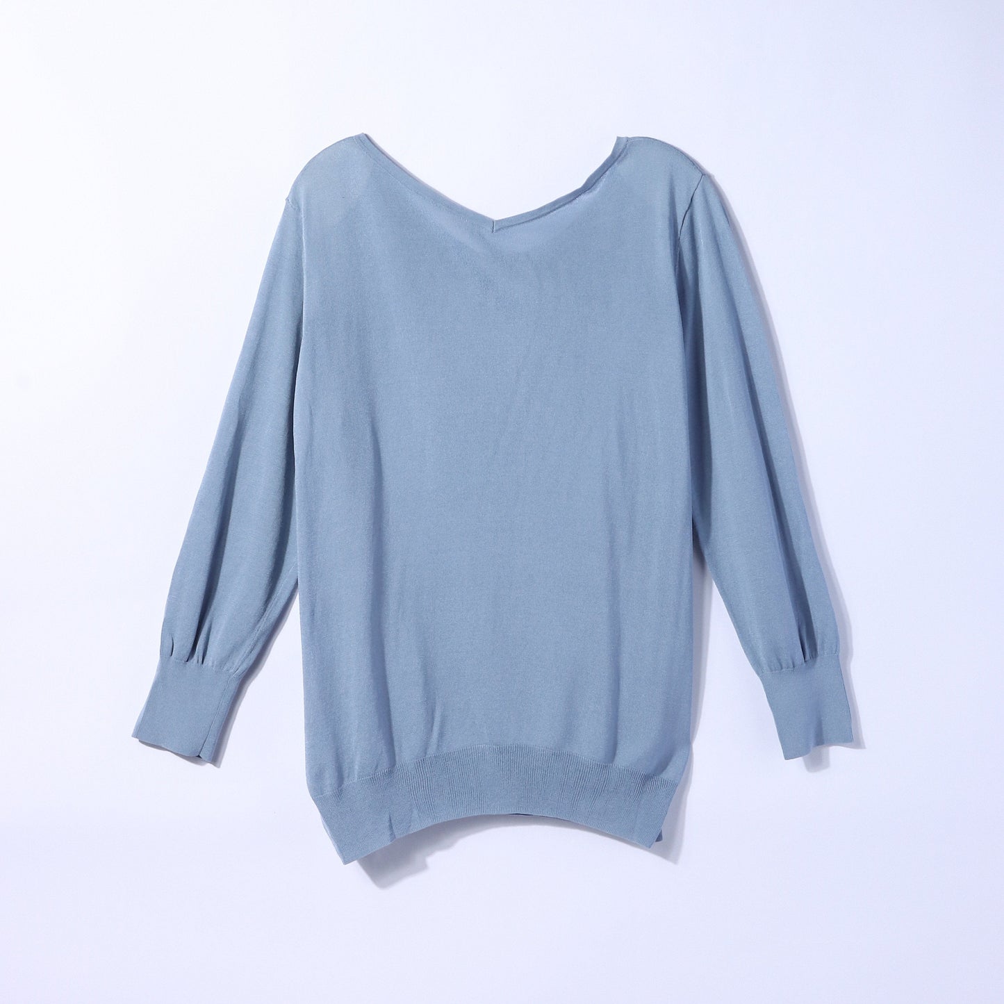 【L】【DRESS KNIT】 Italy yarn 2WAYクルーネックプルオーバー